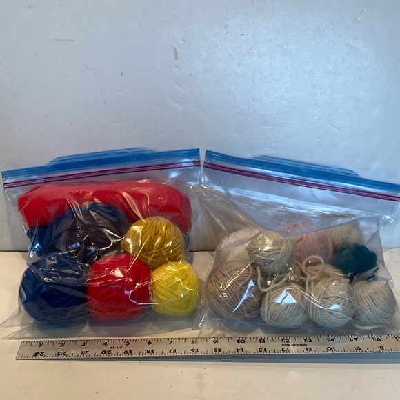 Other - Two bags Leftover Unbranded Yarn